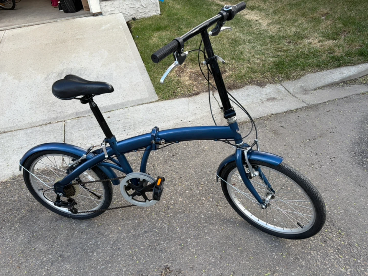Blue Folding Bicycle - photo 3