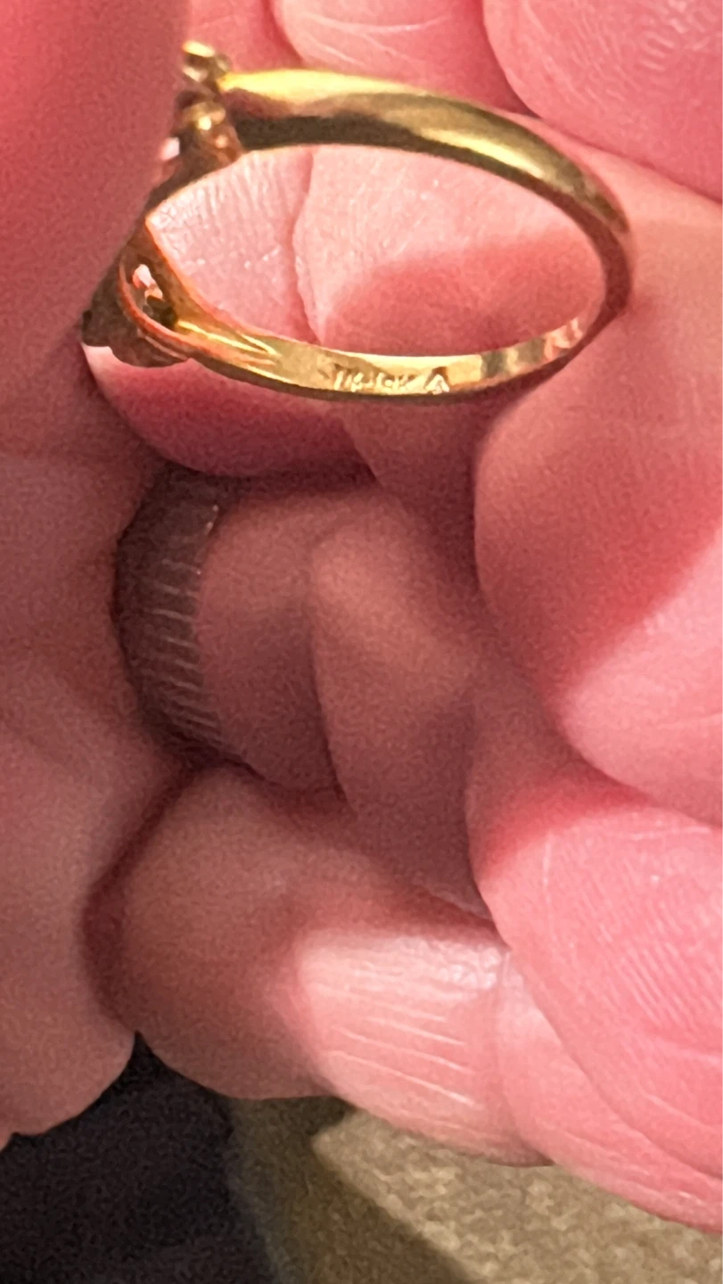 14&10k gold , Gold Ring w/mine cut diamonds - photo 3