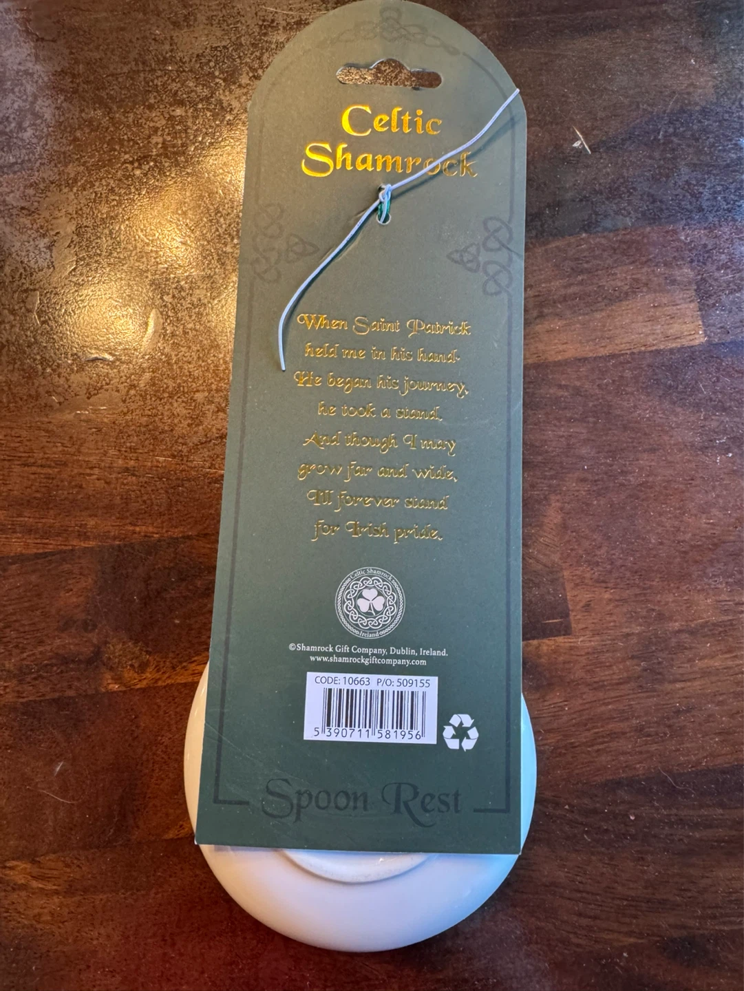 Celtic Shamrock Spoon Rest - photo 2