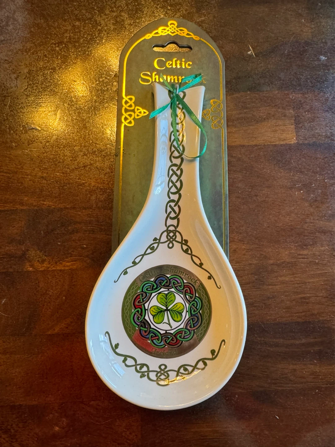 Celtic Shamrock Spoon Rest