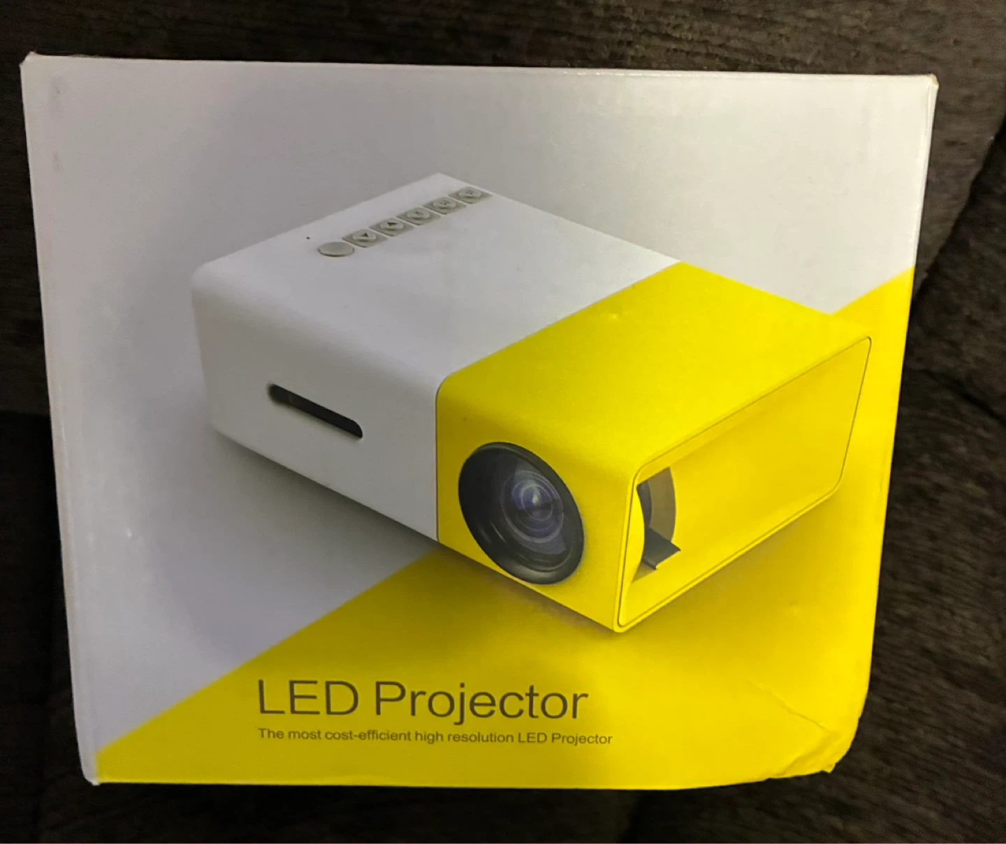 White & Yellow LED Mini Projector