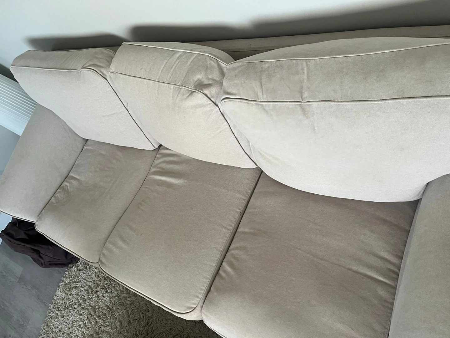 Comfortable Light Beige 3-Seater Sofa - photo 2