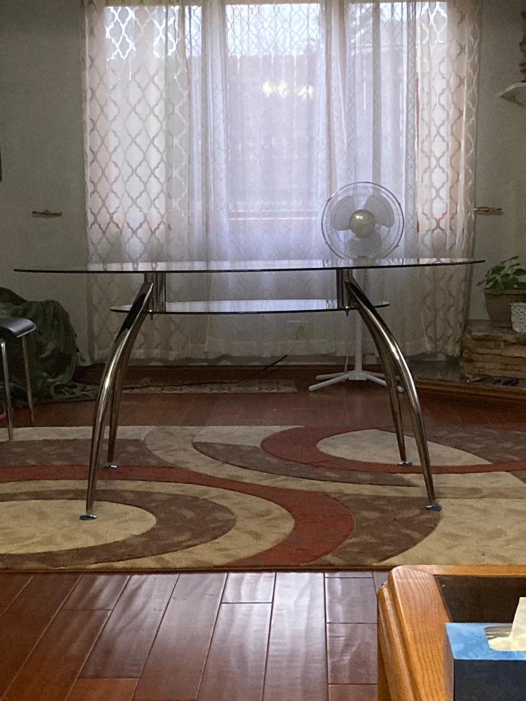 Glass Dining Table with 4 Black Chairs - photo 2