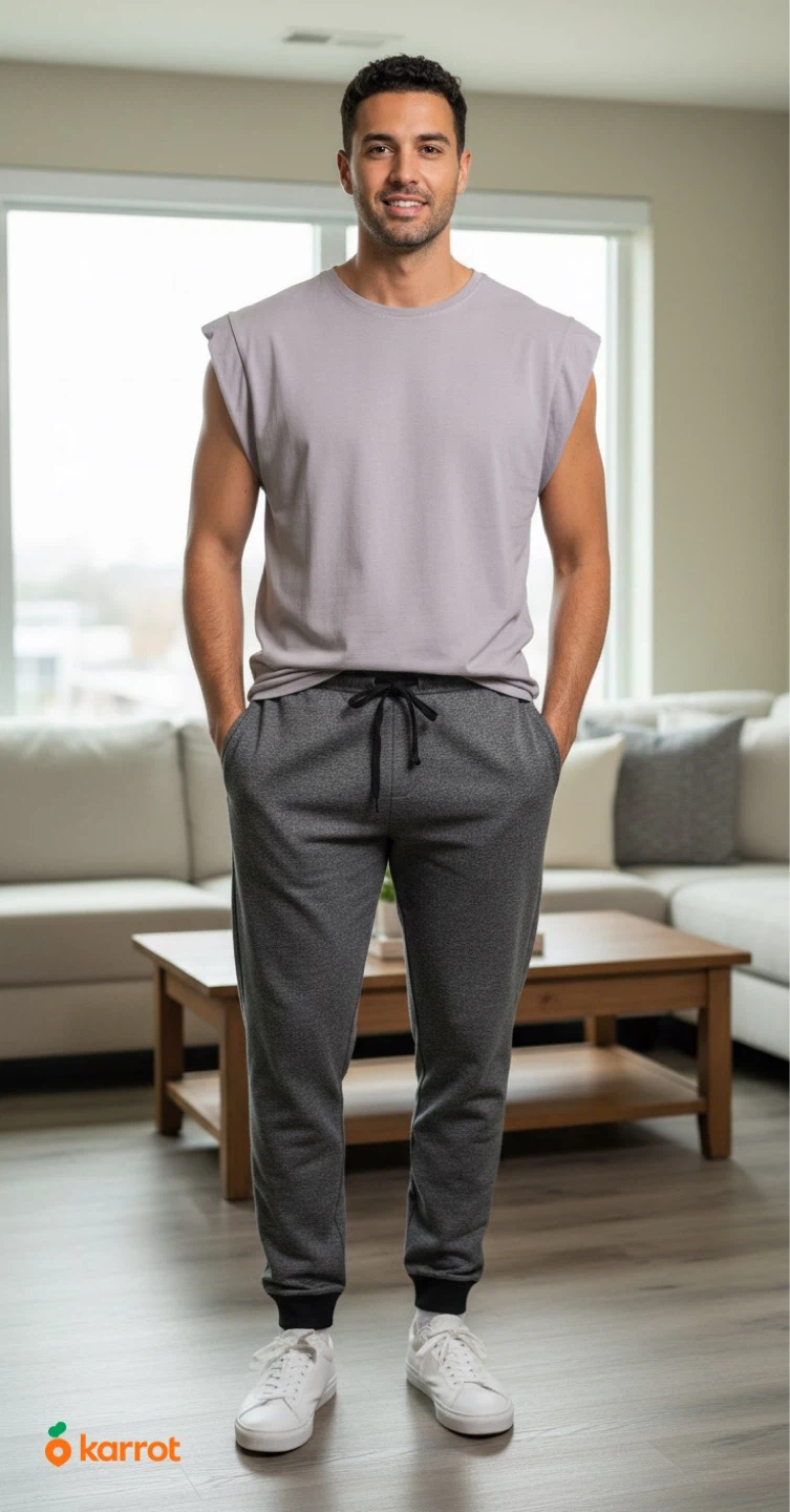 Medium Men's Grey Sweatpants - photo 2