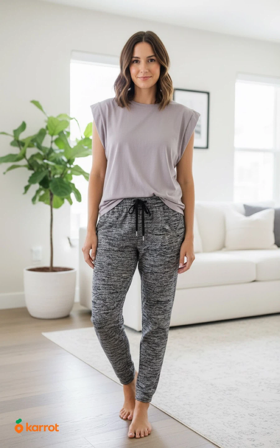Wilfred size small Marled Grey Joggers - photo 2