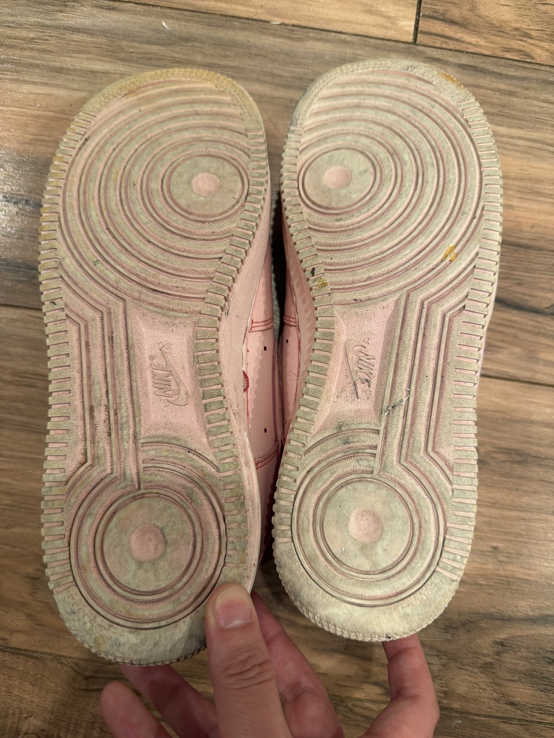 Nike Air Force 1 Low Pink Leather Sneakers US 8.5 - photo 2
