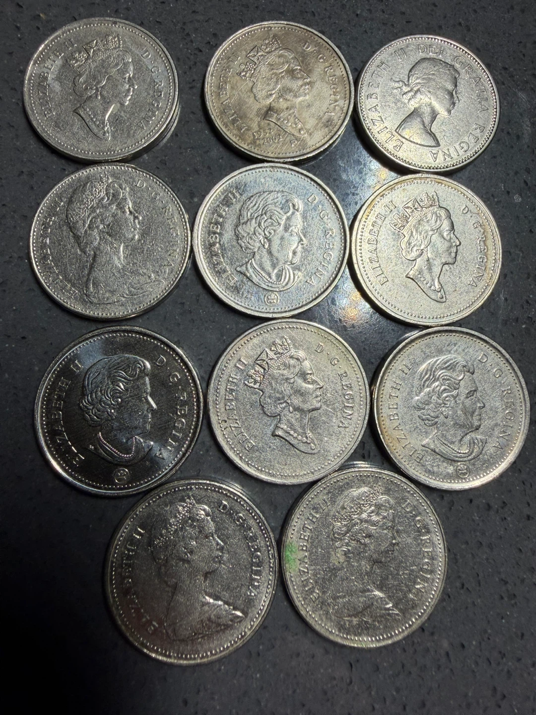 Collection of 11 Canadian Nickel Coins - photo 2
