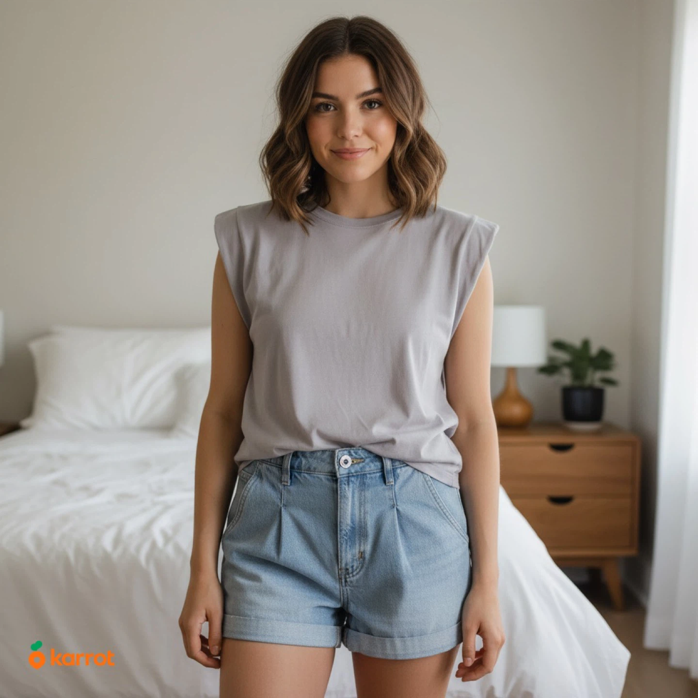 Zara size 4 Light Wash Denim High-Waisted Shorts - photo 2