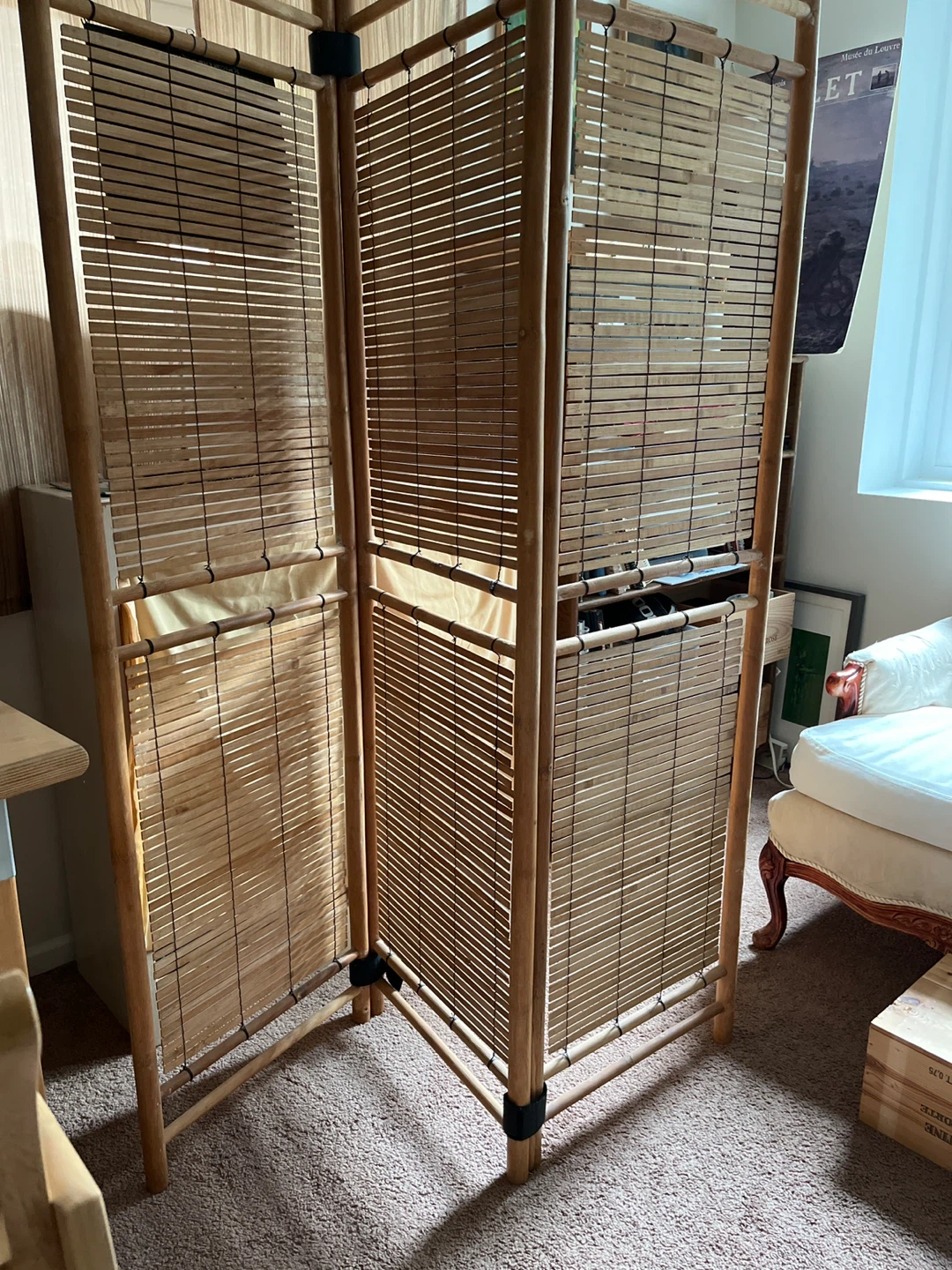 Bamboo Room Divider Screen