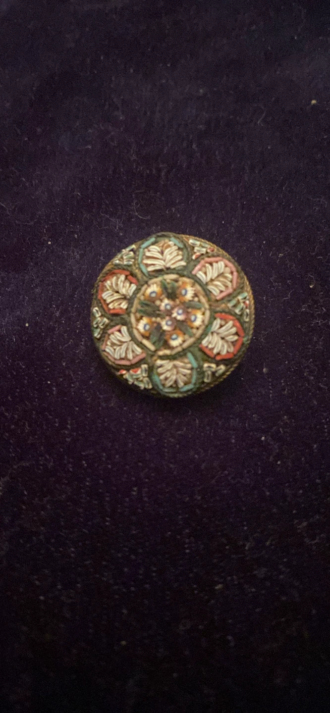 Vintage Mosaic Button