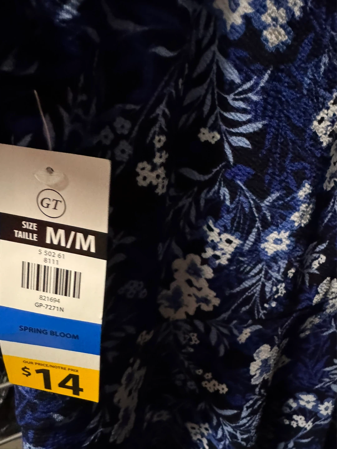 NEW Blue Floral Print Fit & Flare Dress M/M - photo 2