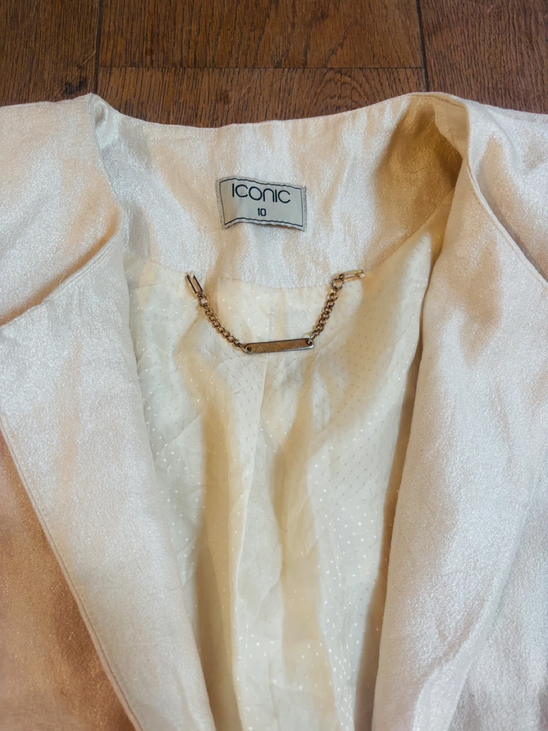 ICONIC White Open Front Blazer - Size 10 - photo 2