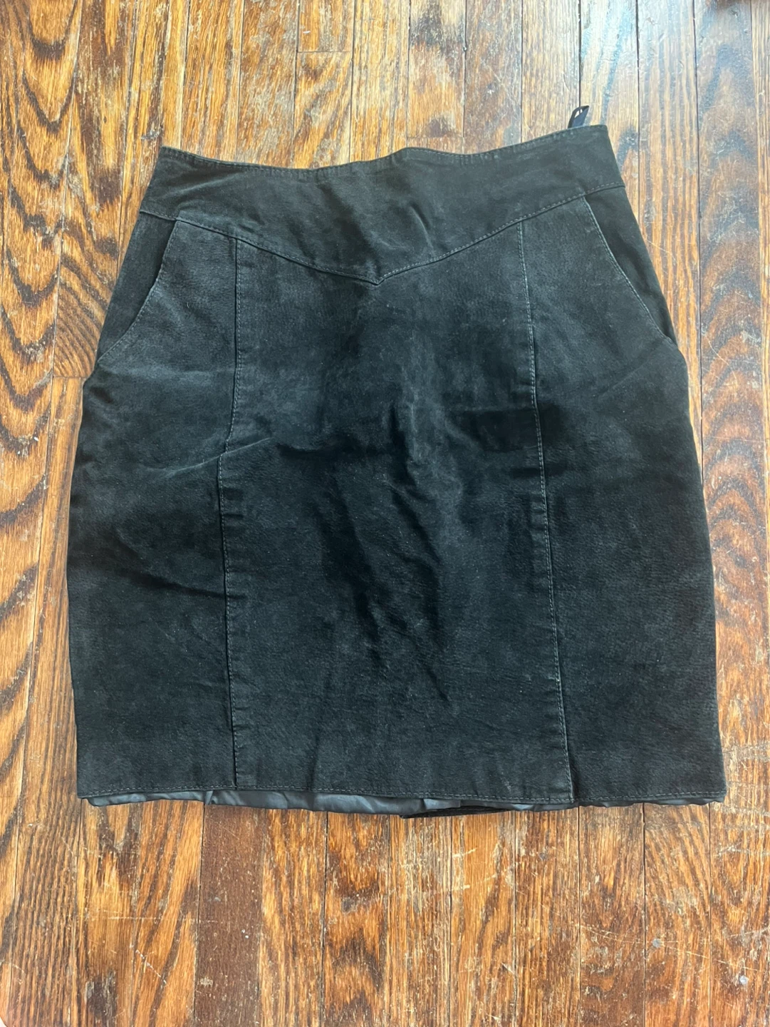 Linea Private Black Leather Skirt - Size 11