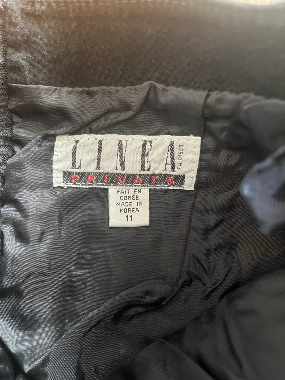 Linea Private Black Leather Skirt - Size 11 - photo 2