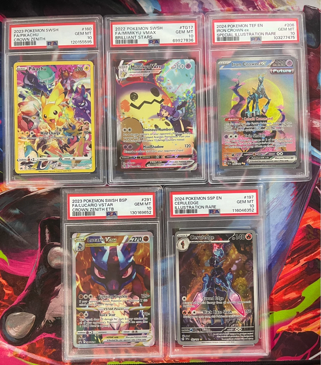 Pokemon psa 10slabs