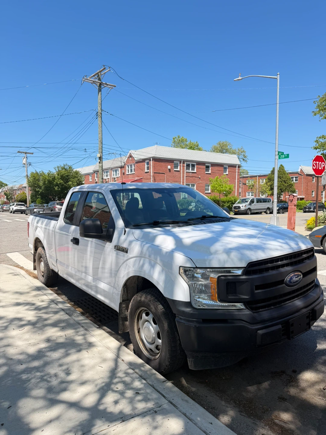 White Ford F-150 Pickup Truck