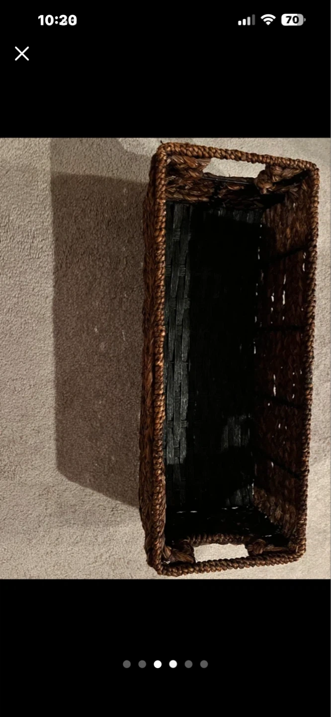 Woven Rectangular Basket - photo 3