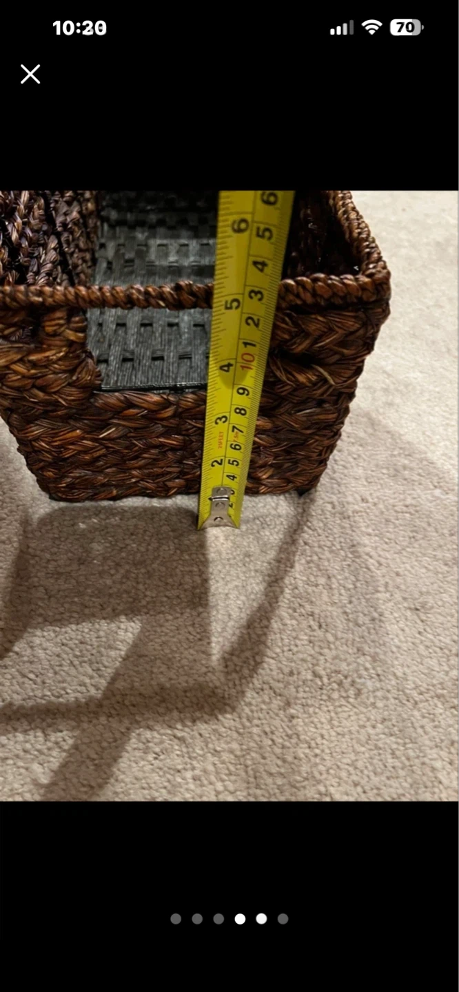 Woven Rectangular Basket - photo 2
