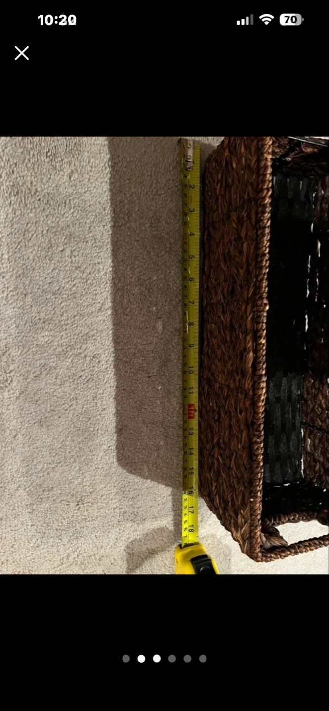Woven Rectangular Basket - photo 4