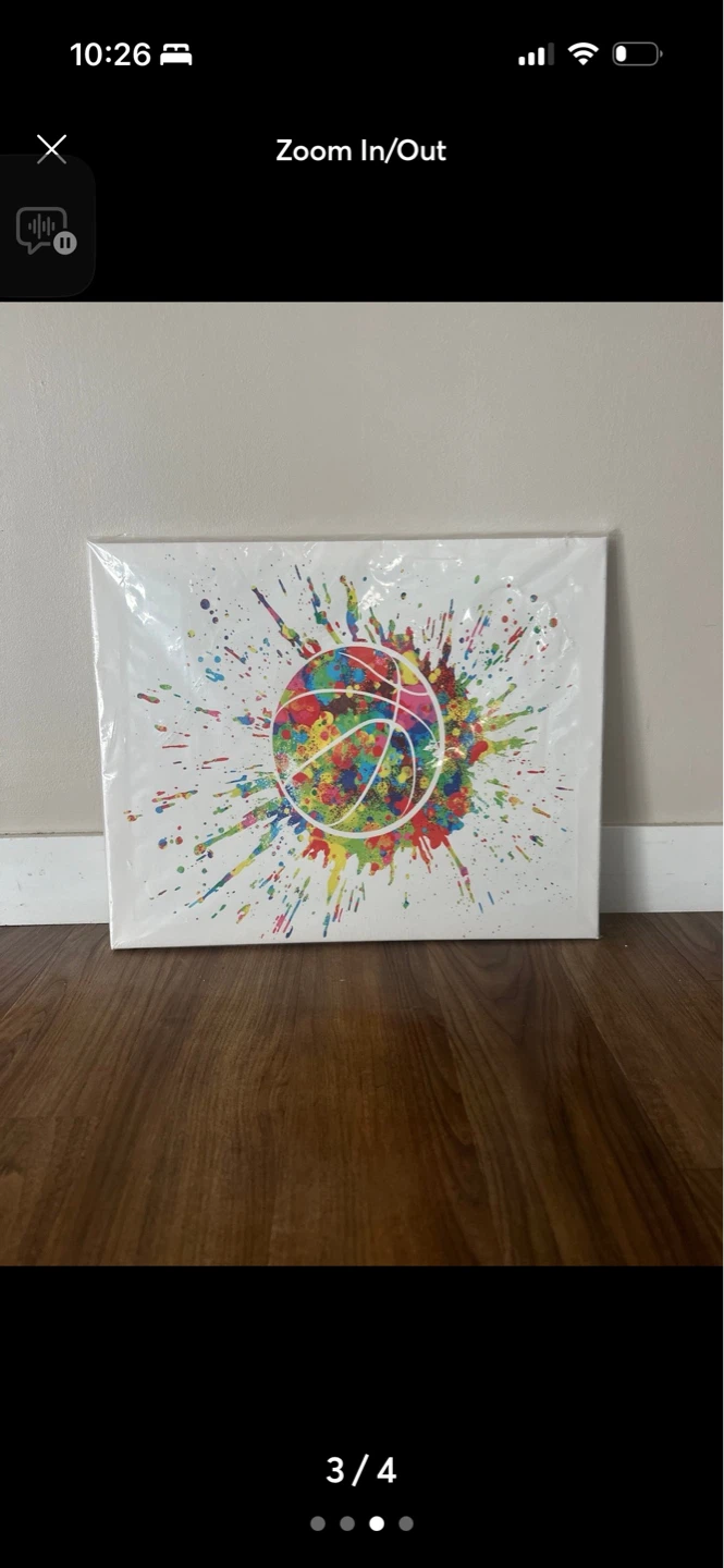 Colorful Basketball & Soccer Canvas Wall Art Set - photo 2