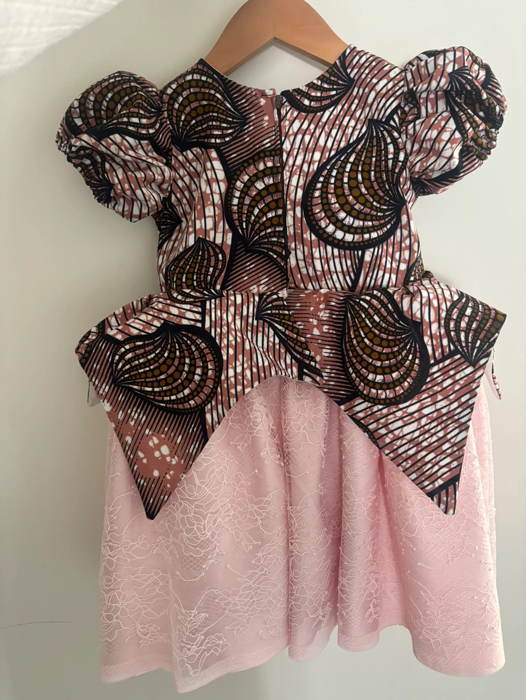 Ankara lace toddler ball dress - photo 2