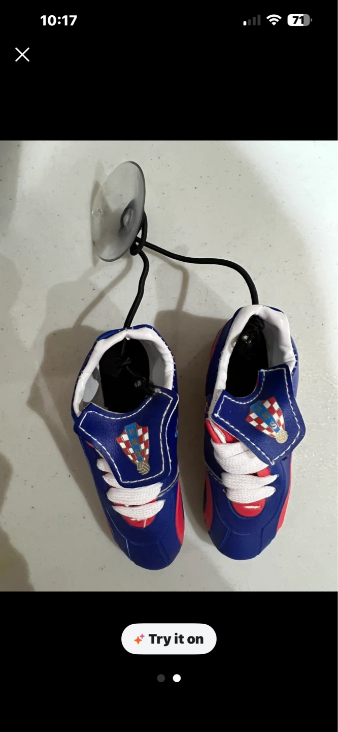 Car 🚗 Soccer Cleats - Blue/Red - photo 2