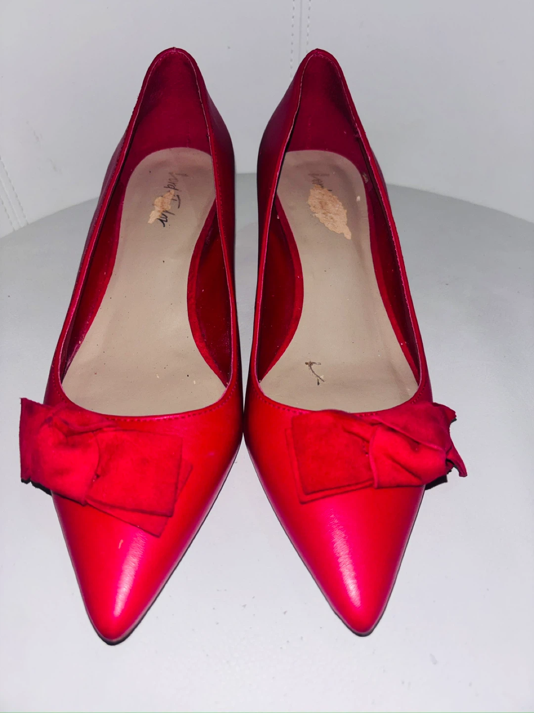 Lord & Taylor Red Bow Heels - Women's - photo 2