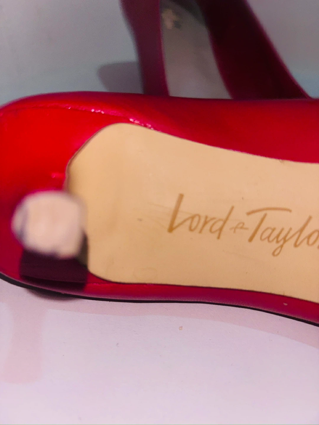 Lord & Taylor Red Bow Heels - Women's - photo 4