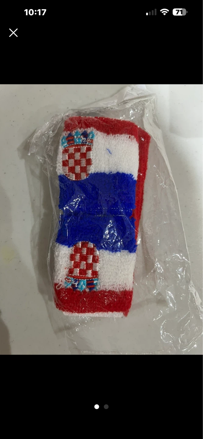 Croatia Flag Headband and Wristbands Set - photo 2