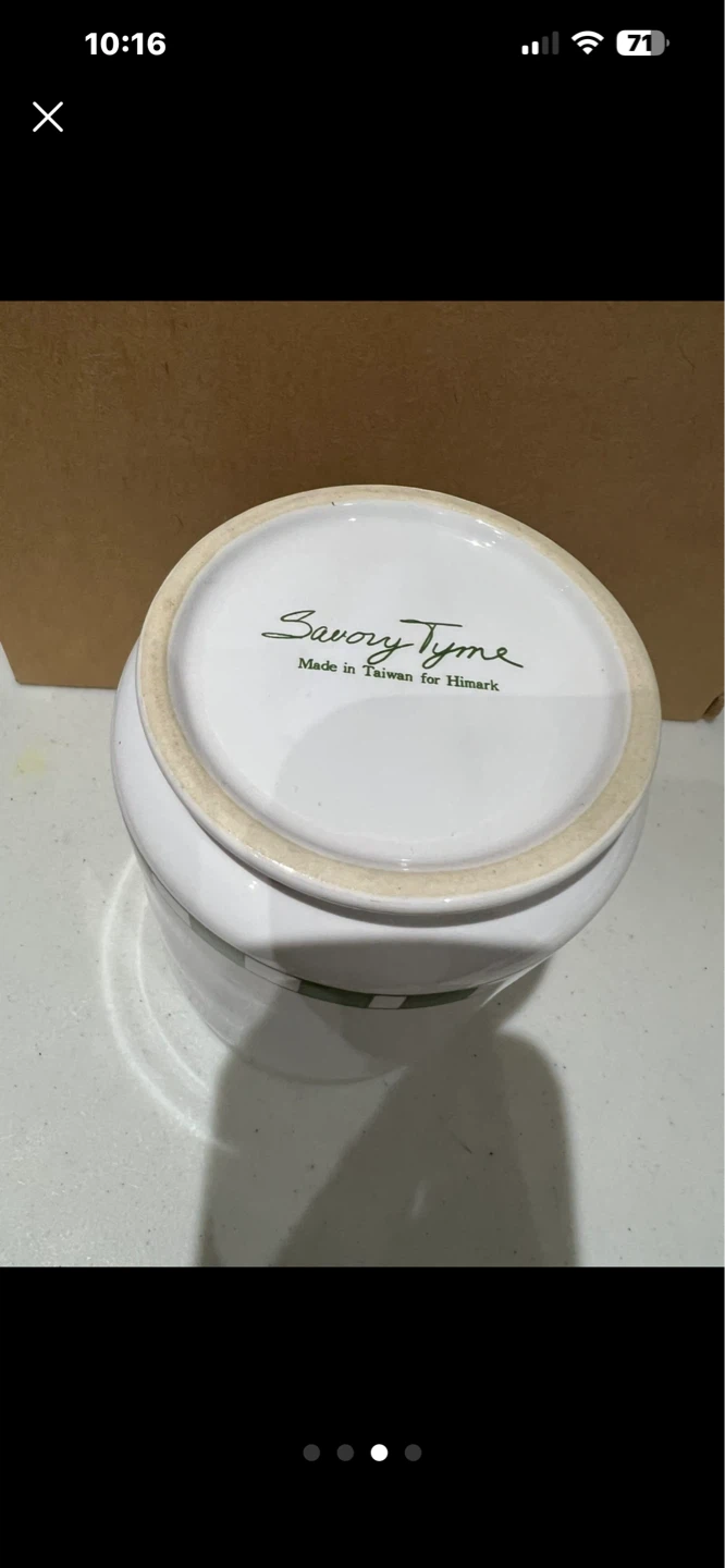 Savoy Tyme Basil Ceramic Utensil Holder - photo 3