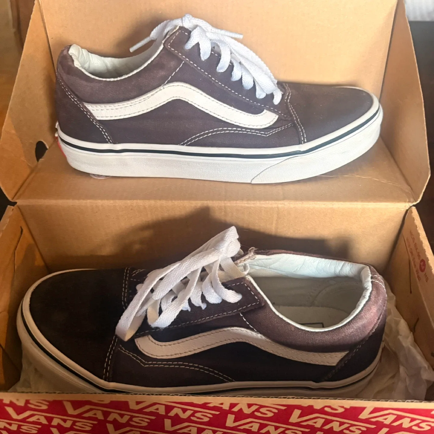 Vans Old Skool Shoes Brown/White - photo 2