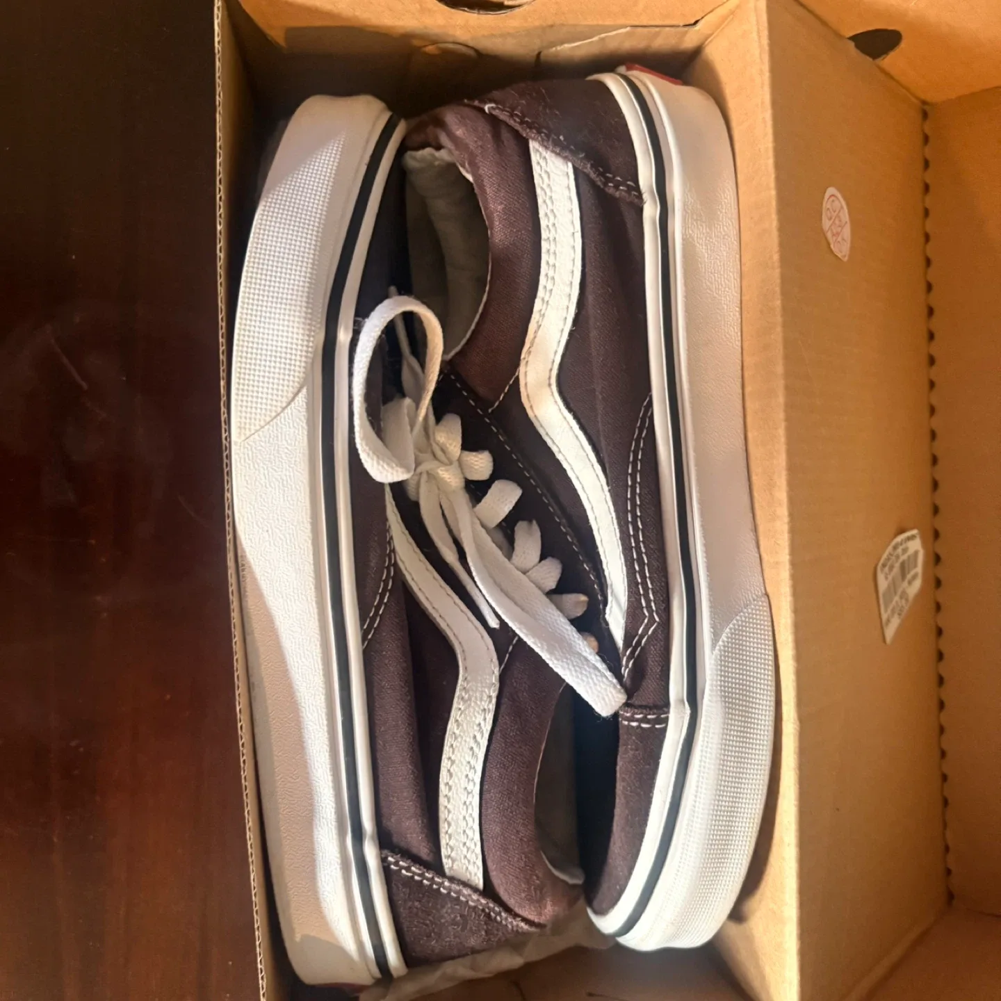 Vans Old Skool Shoes Brown/White