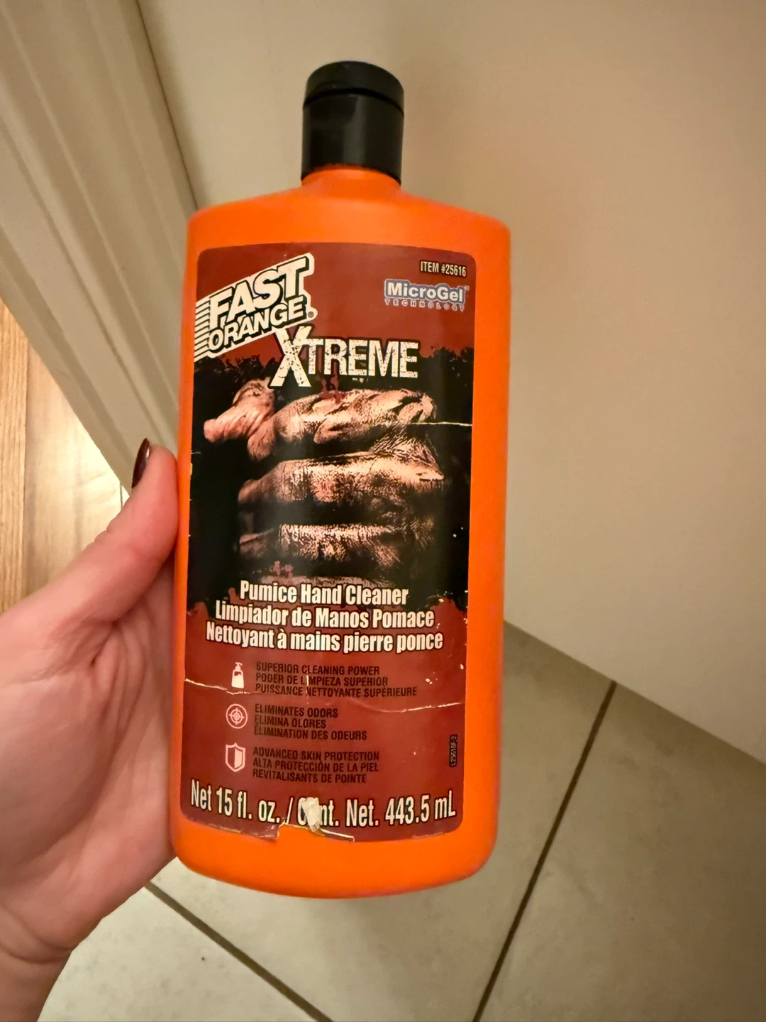 Fast Orange Xtreme Pumice Hand Cleaner 15 fl oz