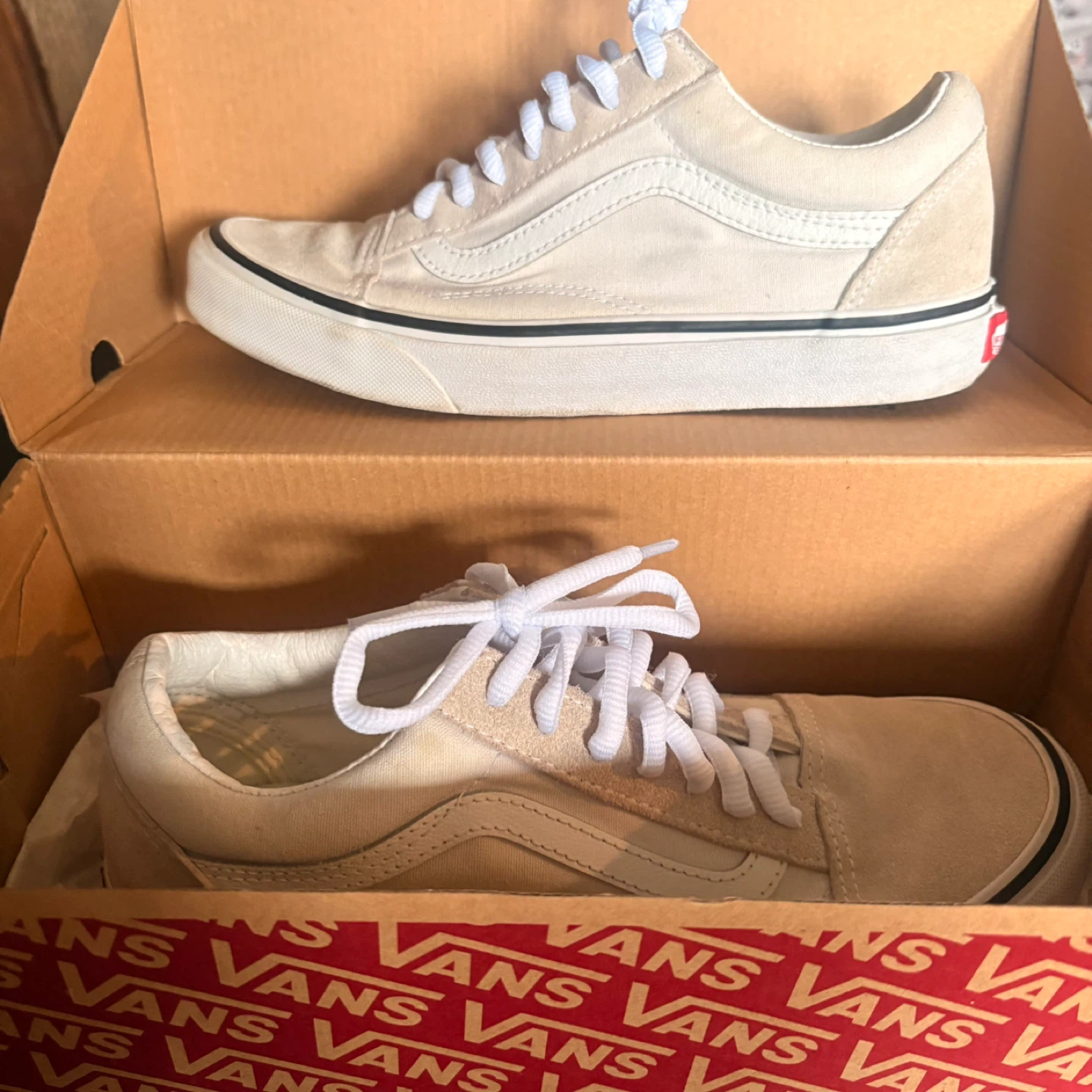 Vans Old Skool Sneakers - Off-White/Tan Suede - photo 2