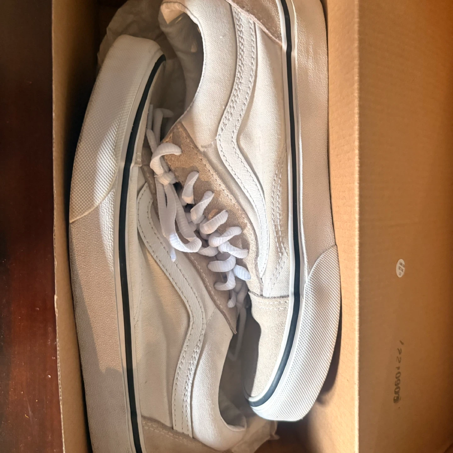 Vans Old Skool Sneakers - Off-White/Tan Suede