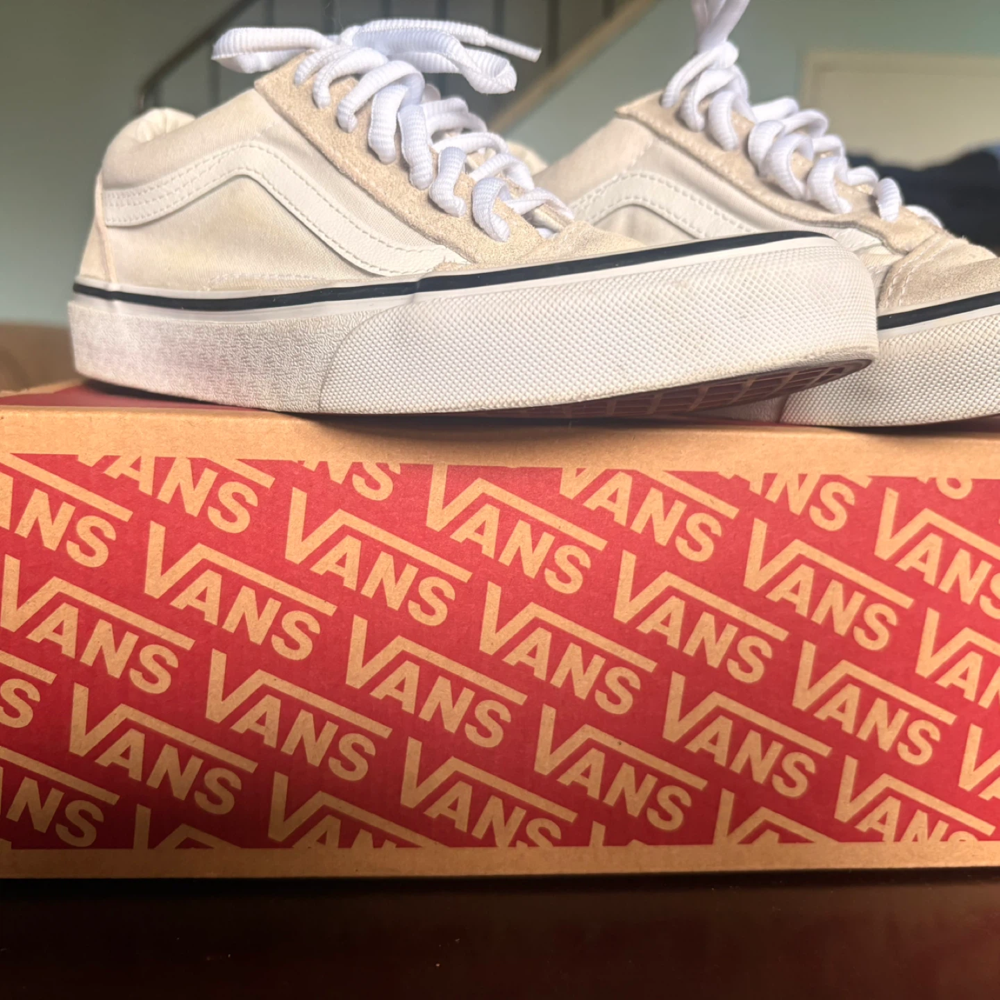 Vans Old Skool Sneakers - Off-White/Tan Suede - photo 3