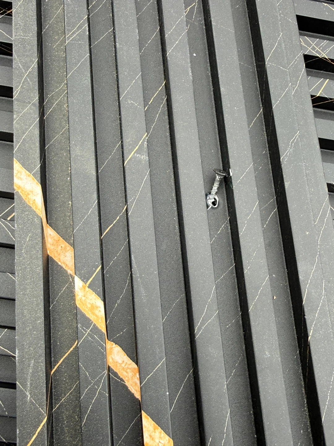 Black Faux Marble Panel Sections - photo 2