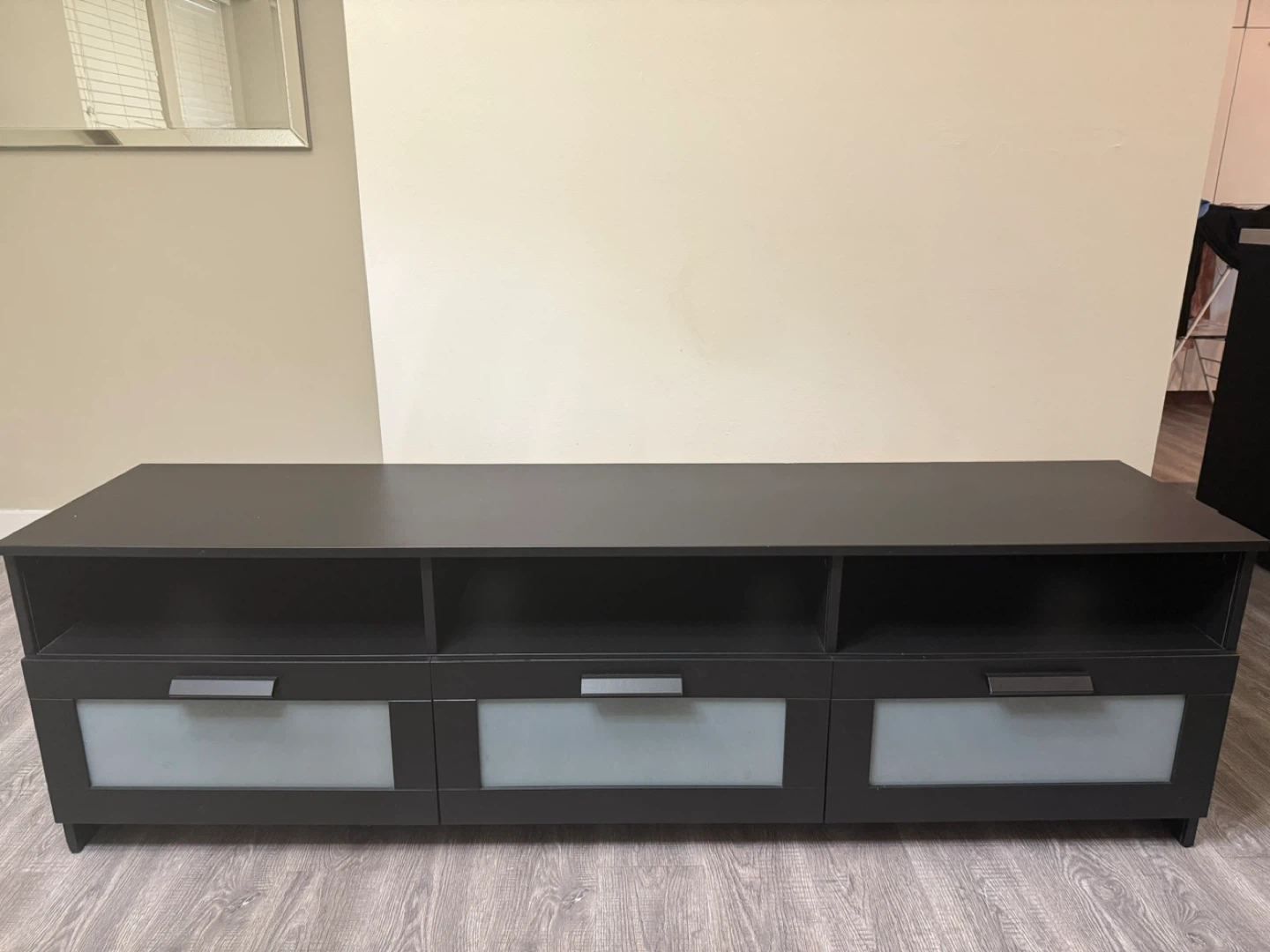 IKEA BRIMNES TV Bench - Black, 180cm