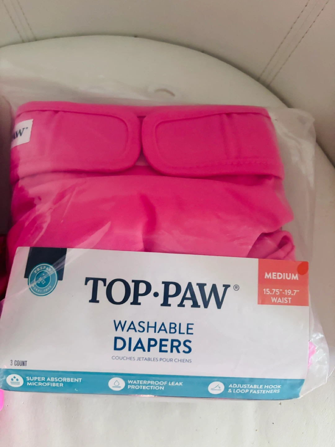 Top Paw Washable Diapers Medium (3 Count) - photo 2