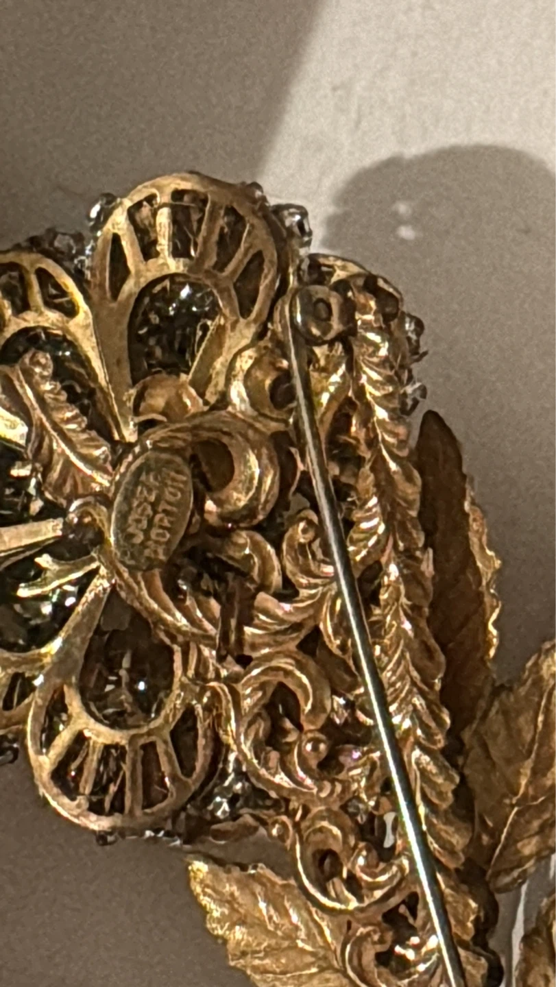 Josef Morton - Miriam Haskell Flower Brooch - photo 2