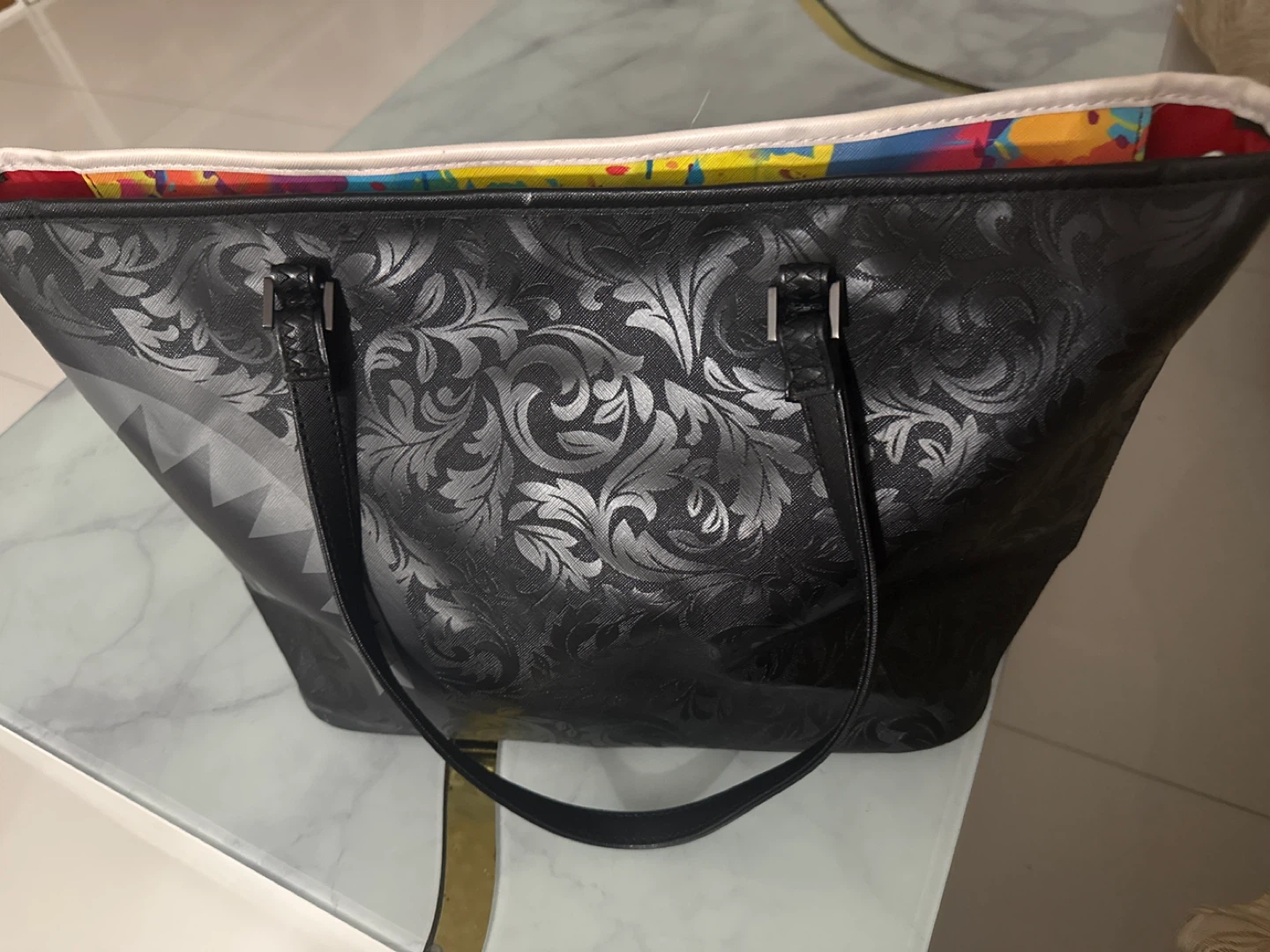 Sprayground Tote Bag - Colorful Splatter Design - photo 2