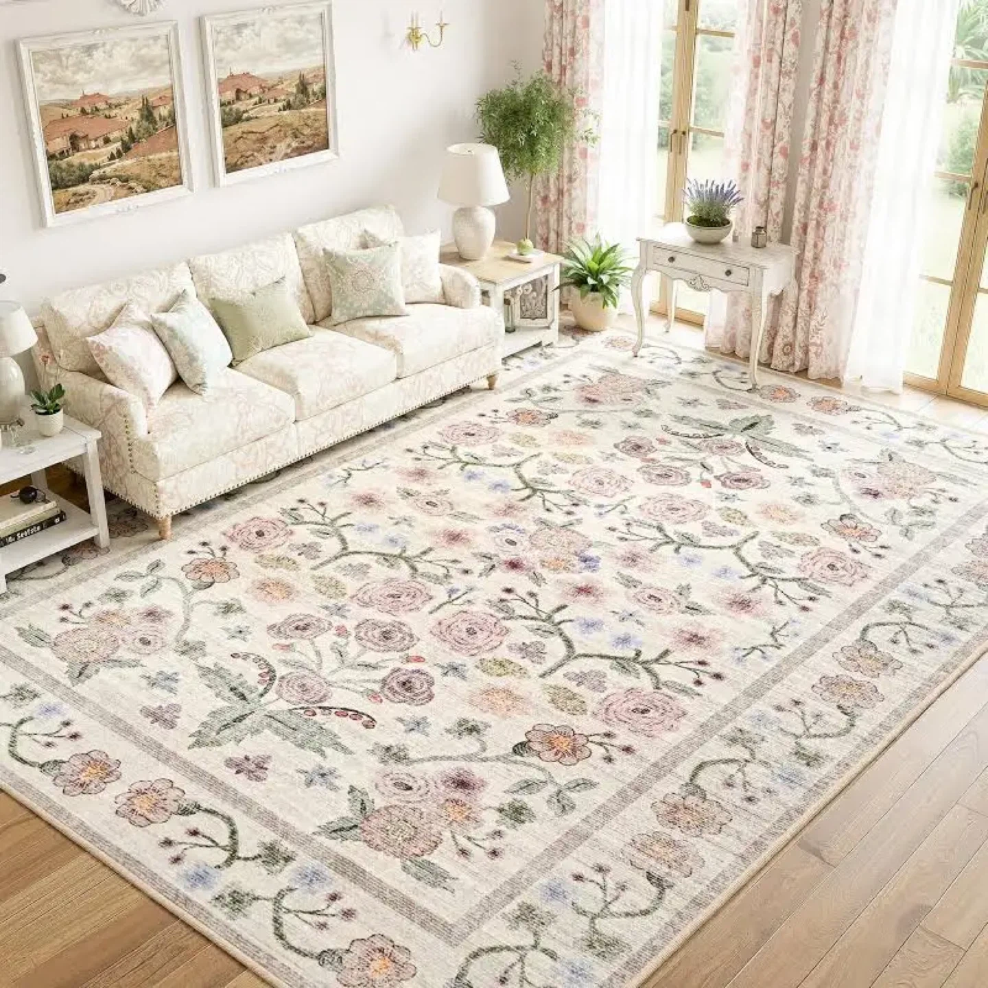 Floral Area Rug 6x9 - photo 2