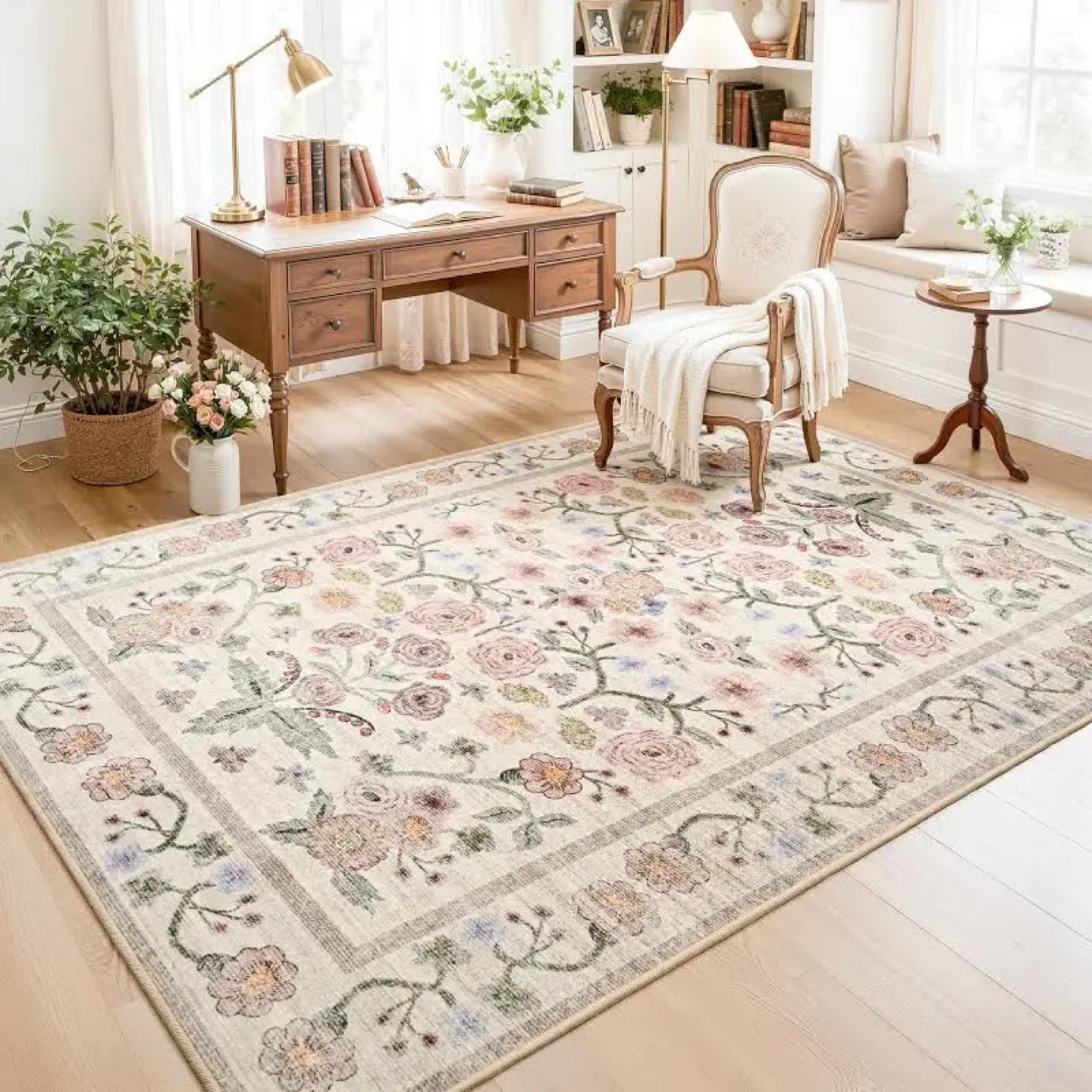 Floral Area Rug 6x9 - photo 4