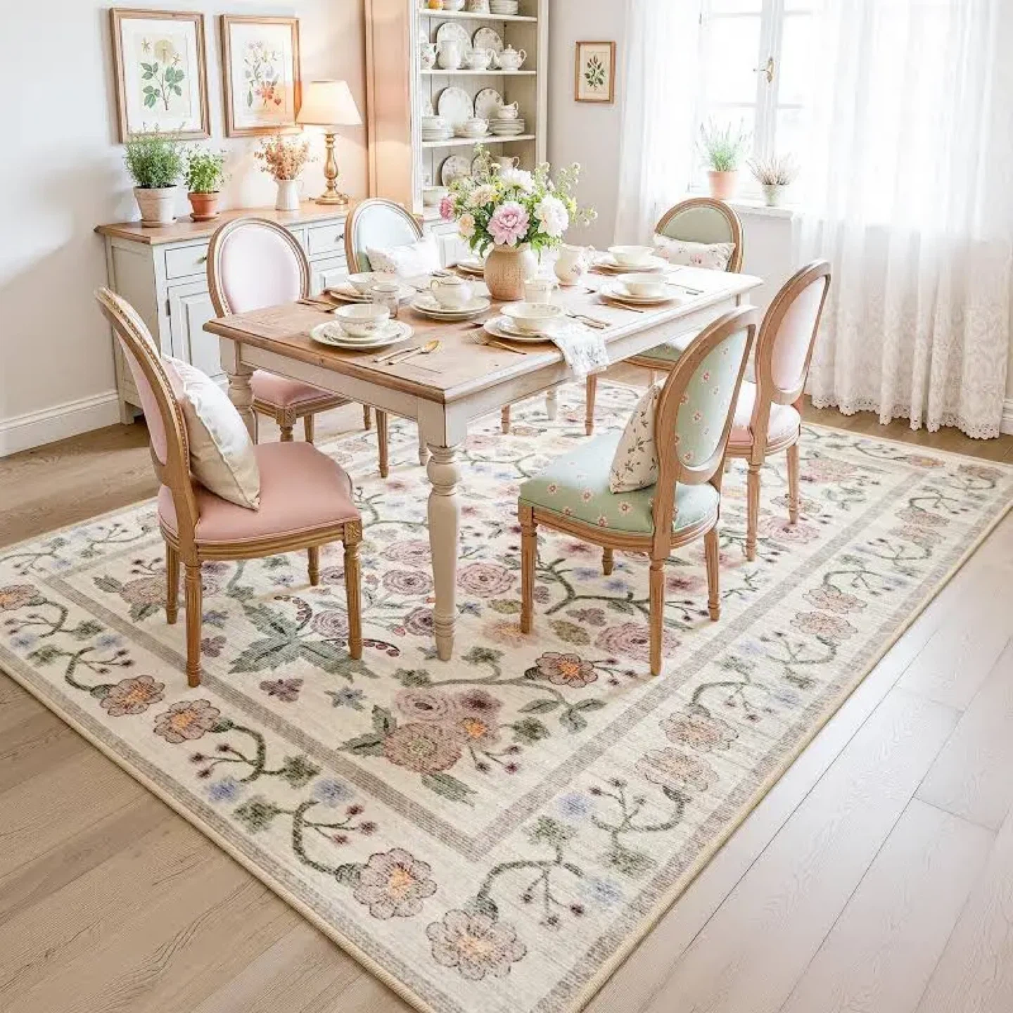 Floral Area Rug 6x9 - photo 5