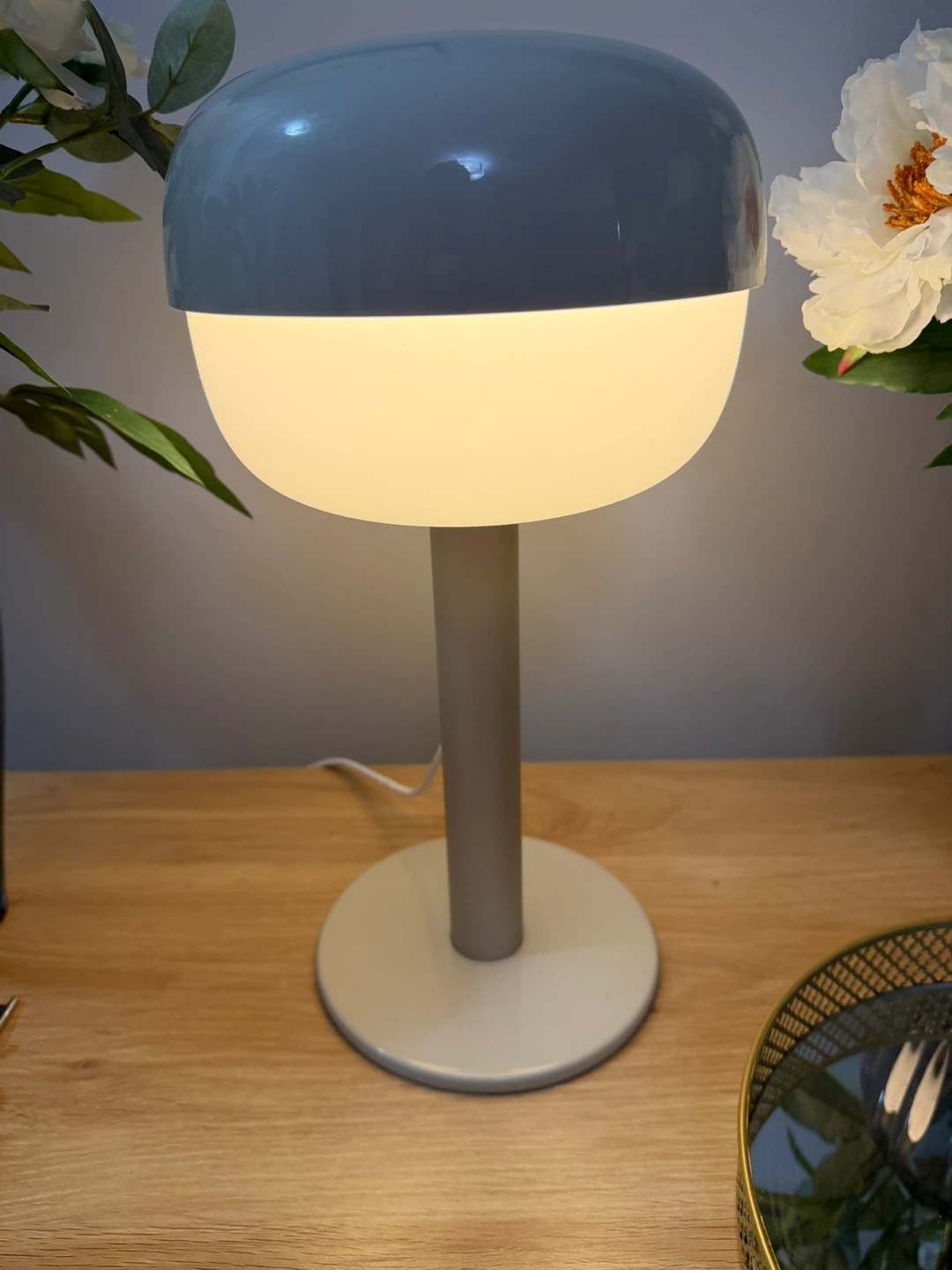 Ikea BLÅSVERK Table lamp, beige, 36 cm (14 ")