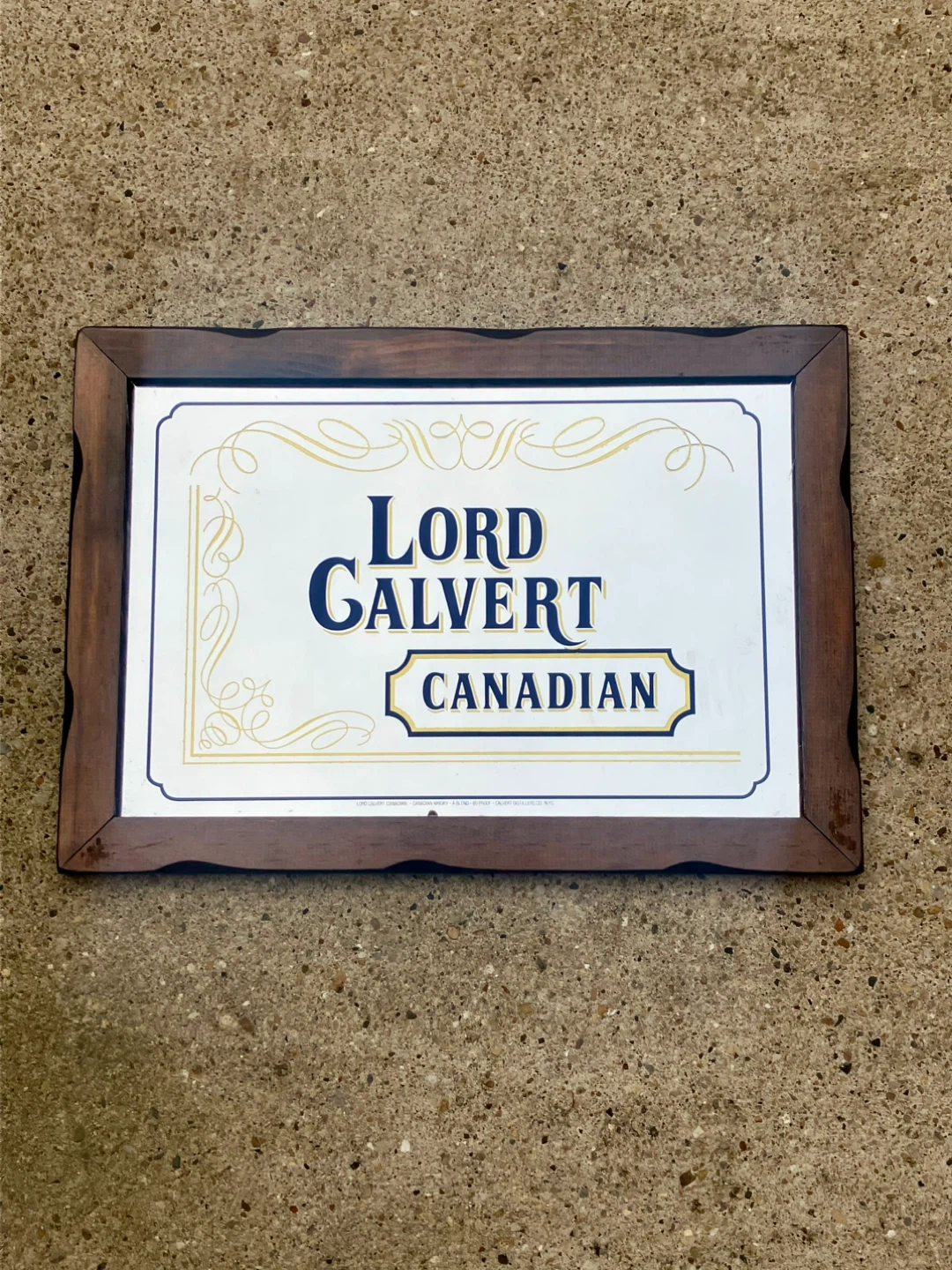 Vintage Lord Calvert Bar Mirror 14” x 20” - New In Box - photo 2