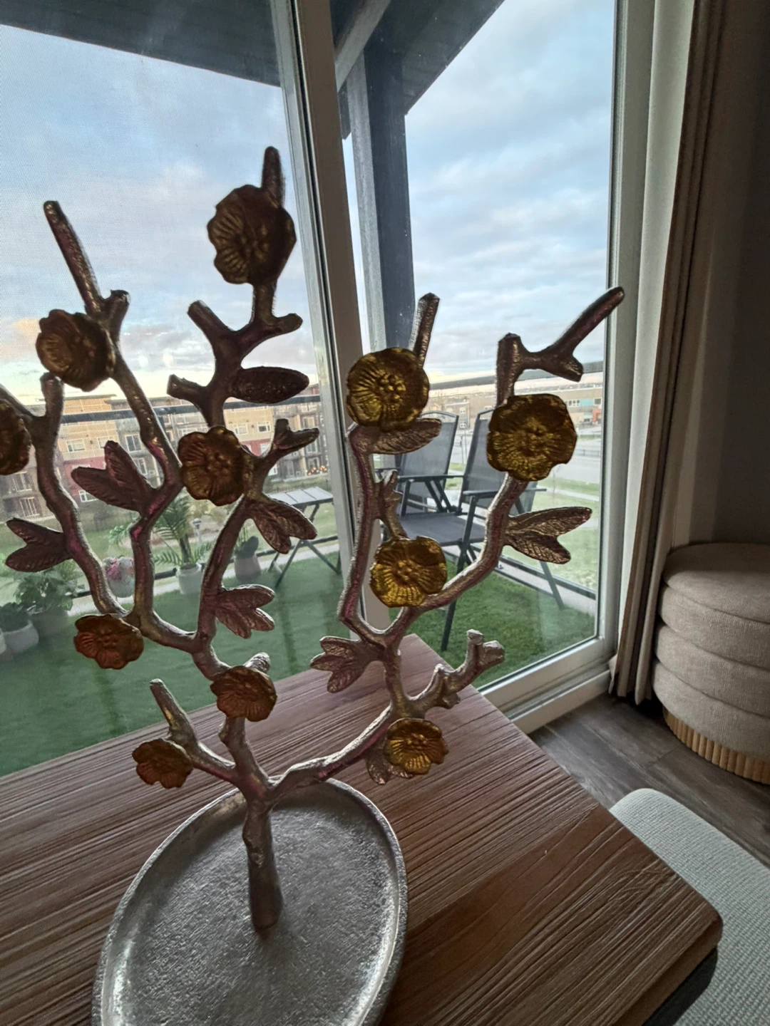 Silver and Gold Floral Accent Tree for decor - photo 3