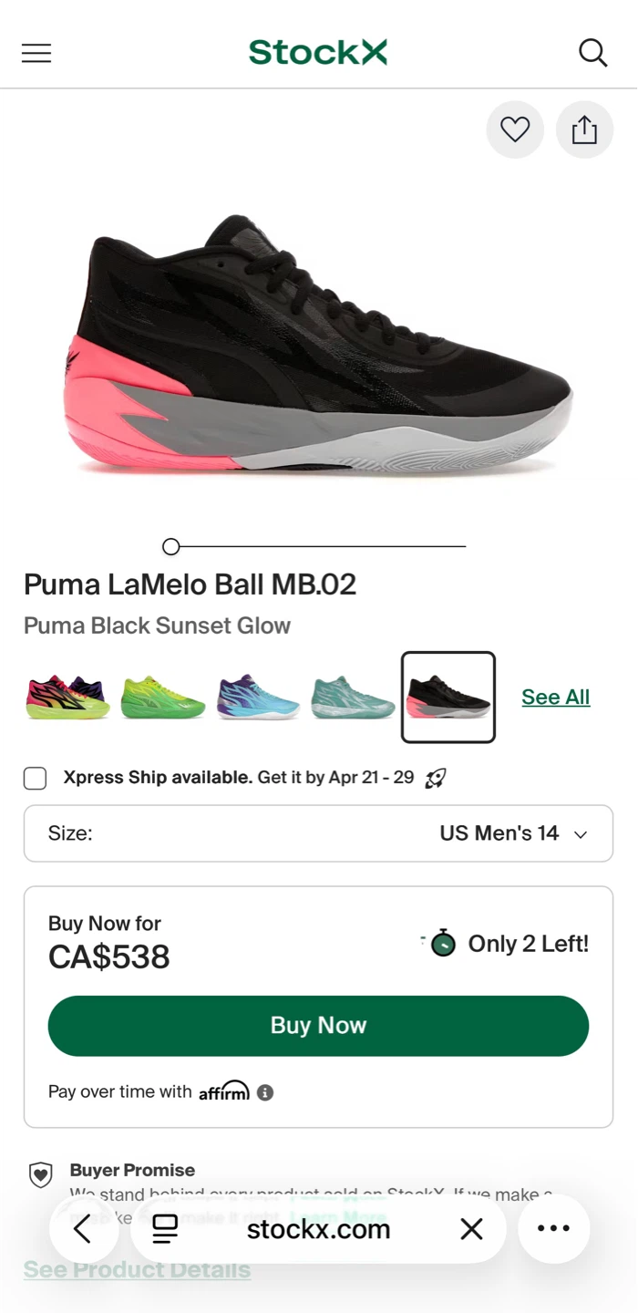 Puma LaMelo Ball MB.02 Basketball Shoes