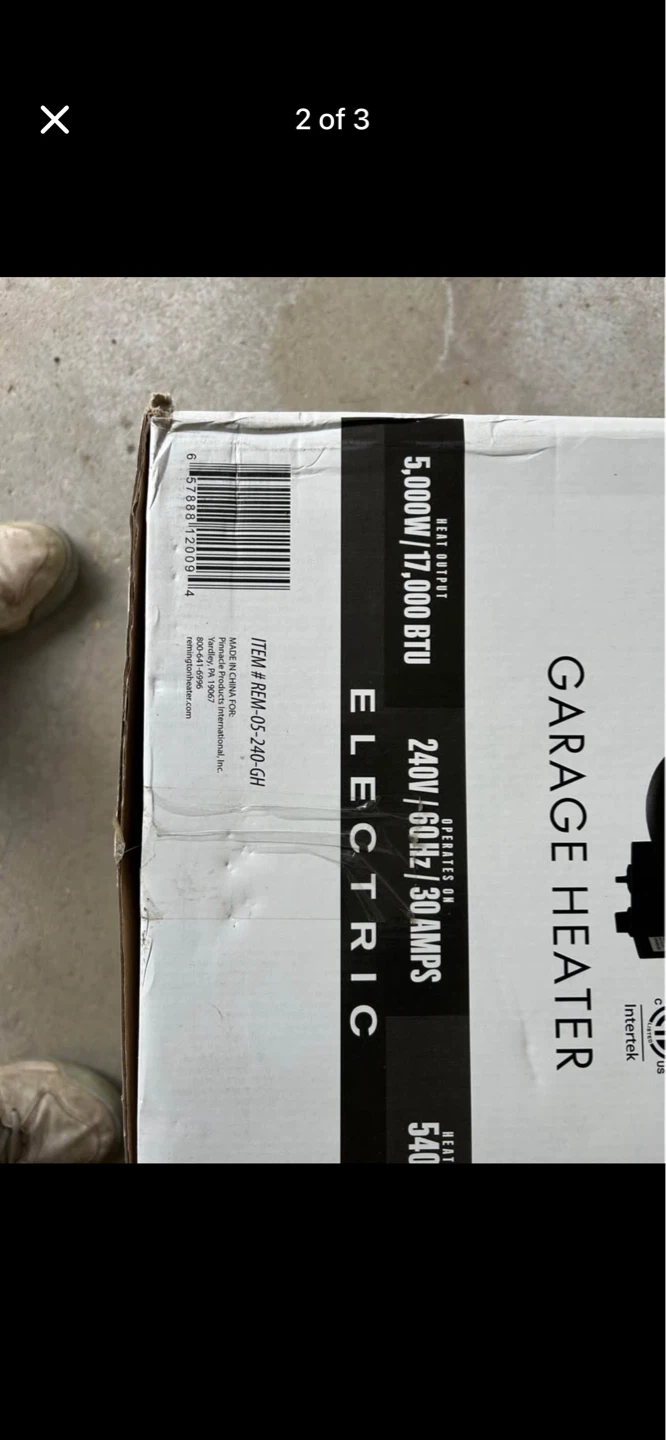 Garage Heater Electric 5000W 17000 BTU - photo 2