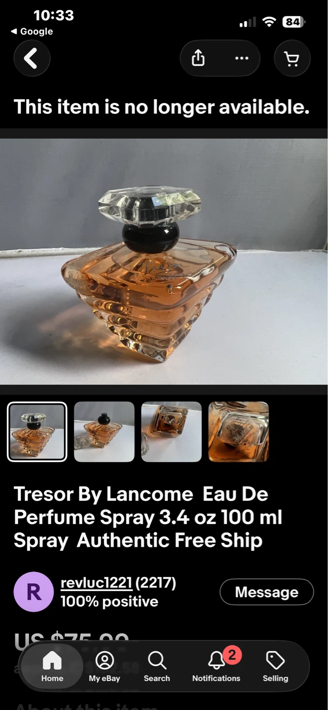 Lancome Tresor Eau De Parfum Spray 100 ml